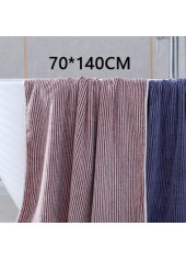 Dusty Pink accessories,Striped accessories,Geometric accessories,Striped Polyester Dusty Pink Bath Towel