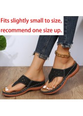 Black accessories,Plain Color accessories,Black Falt Toe Post Flip Slippers