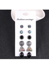 Multi Color jewelry,Geometric jewelry,Multi Color Geometric Pattern Earring Set
