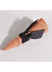 Light Coffee accessories,Plain Color accessories,Bowknot Foldable Light Coffee Visor Hat