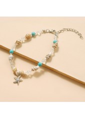 Multi Color jewelry,Galaxy jewelry,Geometric jewelry,Star Geometric Pattern Multi Color Anklet