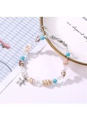 Multi Color jewelry,Geometric jewelry,Galaxy jewelry,Round Geometric Pattern Multi Color Anklet