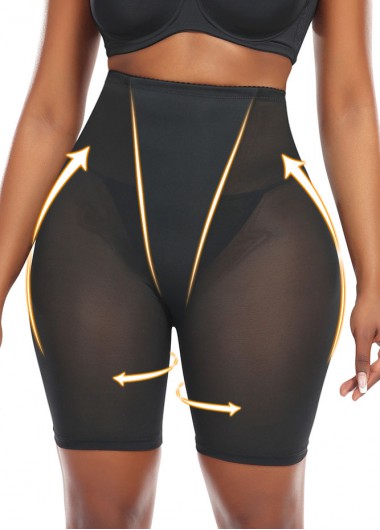 Black intimates,Plain Color intimates,High Waisted Skinny Black Shapewear Panties