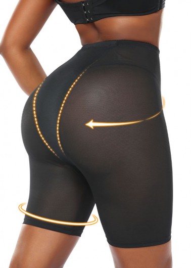 Black intimates,Plain Color intimates,High Waisted Skinny Black Shapewear Panties