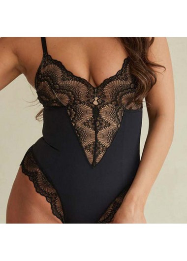 Black intimates,Plain Color intimates,Lace Black High Waisted Full Body Shaper