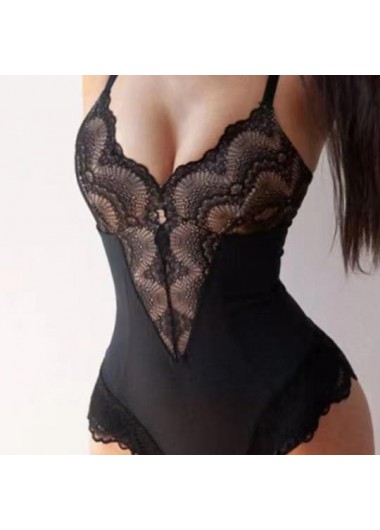 Black intimates,Plain Color intimates,Lace Black High Waisted Full Body Shaper