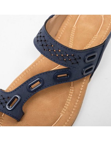 Navy accessories,Geometric accessories,Navy Falt Toe Post Flip Slippers