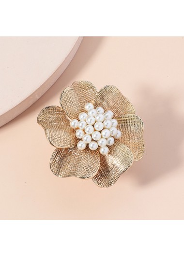 Champagne jewelry,Other jewelry,Floral Detail Pearl Design Champagne Ring