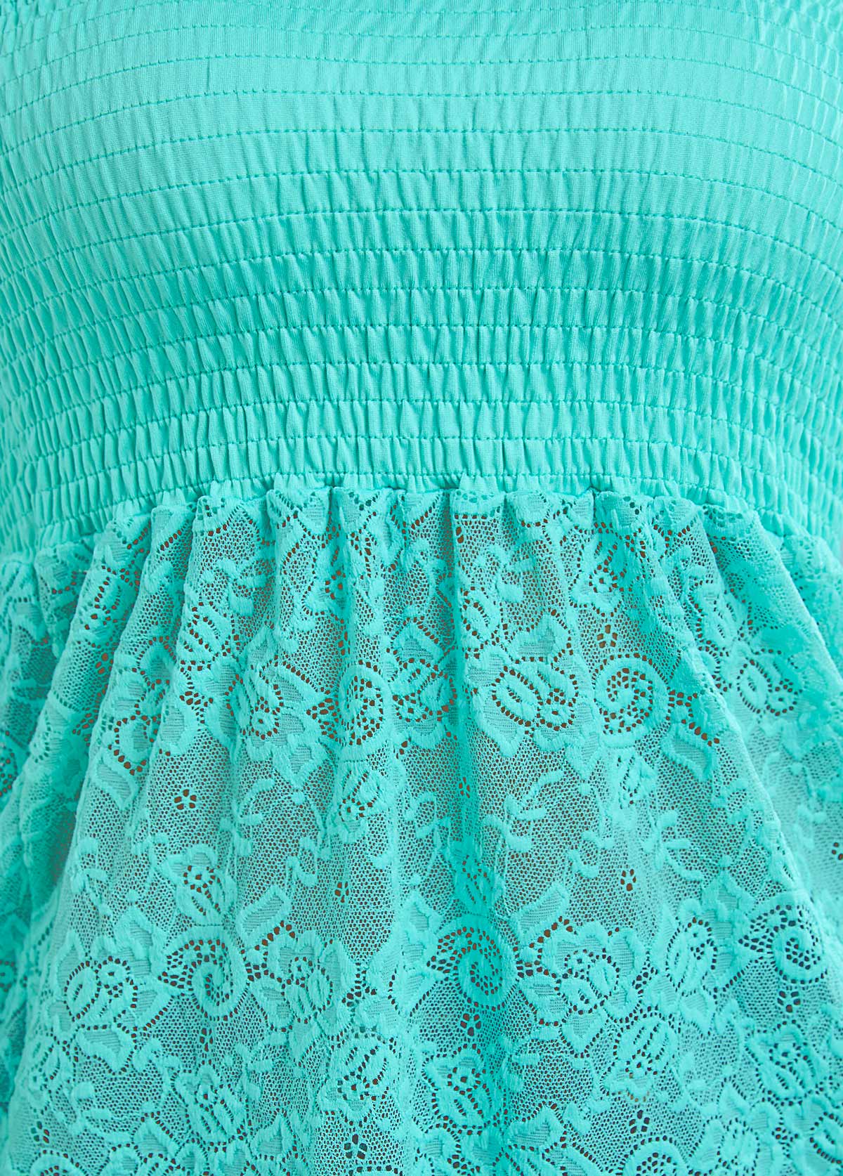 Mint Green tops,Plain Color tops,Lace Mint Green Bandeau Tank Top