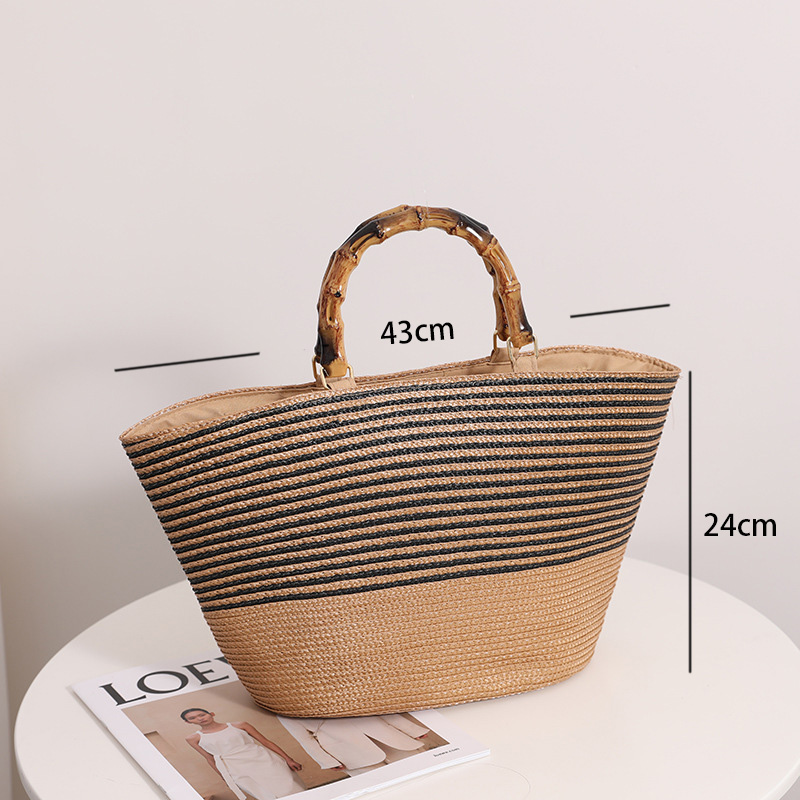 Light Camel accessories,Striped accessories,Striped Light Camel Open Hand Bag