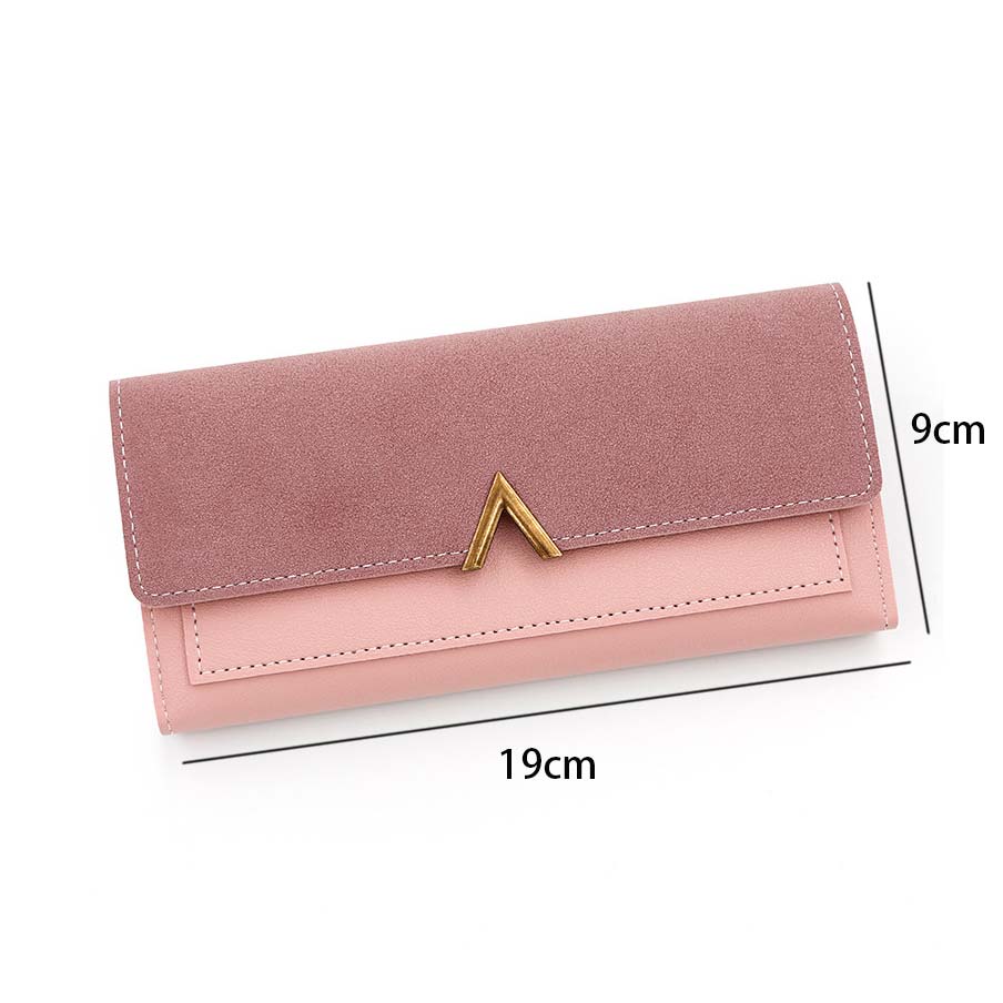 Pink accessories,Geometric accessories,Pink Metal Ring Detail Hasp Wallet