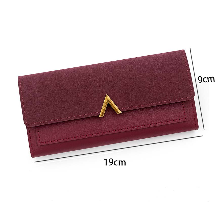 Deep Red accessories,Other accessories,Deep Red Metal Ring Detail Hasp Wallet