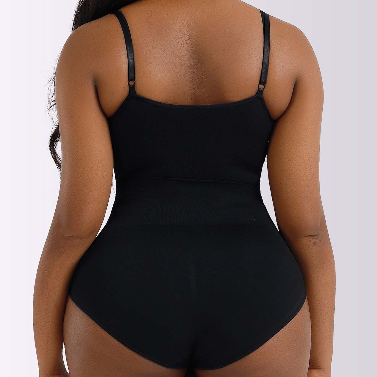 Black intimates,Plain Color intimates,Black Stretch High Waisted Full Body Shaper