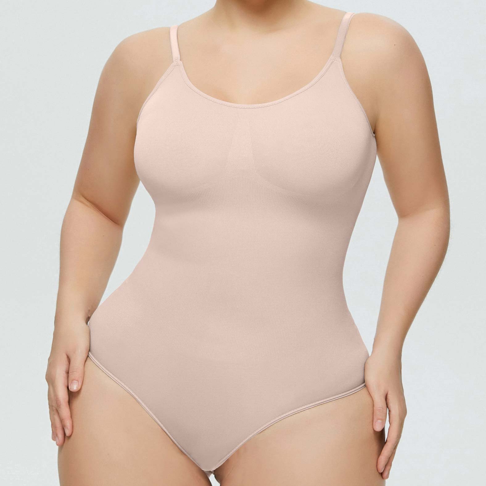 Skin Color intimates,Plain Color intimates,Stretch Skin Color High Waisted Full Body Shaper