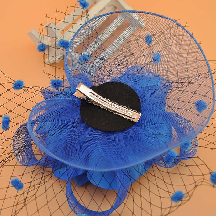 Blue accessories,Floral accessories,Plants accessories,Mesh Stitching Blue Floral Design Hat