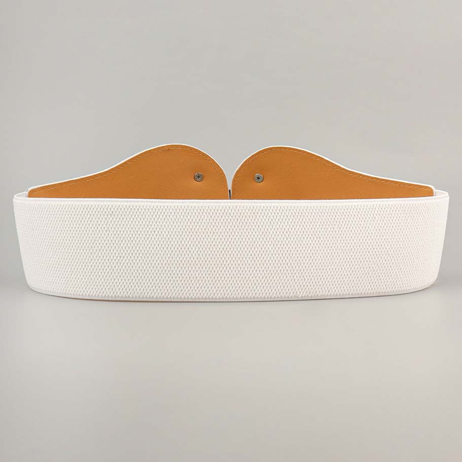 White accessories,Other accessories,White Circular Ring Faux Leather Belt