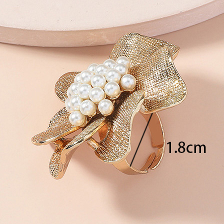 Champagne jewelry,Other jewelry,Floral Detail Pearl Design Champagne Ring