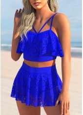 Royal Blue swimwear,Plain Color swimwear,ROTITA Royal Blue Bikini Top