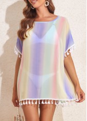 Tassel Multi Color Ombre Cover Up