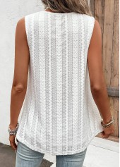 White tops,Plain Color tops,ROTITA Breathable White Square Neck Tank Top