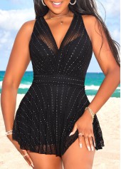 ROTITA Black One Piece Swimwear