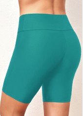 Turquoise swimwear,Plants swimwear,Floral swimwear,ROTITA Lace Turquoise Tropical Plants Print Tankini Top