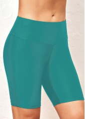 Turquoise swimwear,Plants swimwear,Floral swimwear,ROTITA Lace Turquoise Tropical Plants Print Tankini Top