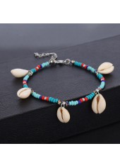 Multi Color jewelry,Other jewelry,Conch Beads Detail Multi Color Anklet
