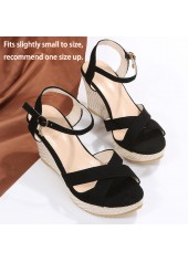 Black accessories,Plain Color accessories,Black Mid Heel Open Toe Criss Cross Slippers