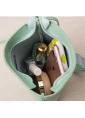 Mint Green accessories,Plain Color accessories,Mint Green Spaghetti Strap Hasp Shoulder Bag