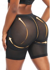 Black intimates,Plain Color intimates,Stretch Black Mid Waisted Shapewear Panties