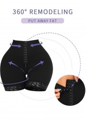 Black intimates,Plain Color intimates,Lace Zipper Black High Waisted Shapewear Panties