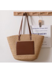 Light Camel Contrast Zip Shoulder Bag