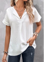 ROTITA Criss Cross Dark Camel V Neck Blouse