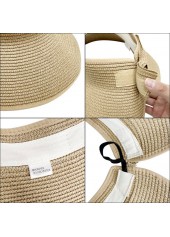 Light Coffee accessories,Plain Color accessories,Bowknot Foldable Light Coffee Visor Hat