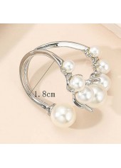 Silvery White jewelry,Contrast Color jewelry,Asymmetry Pear Detail Silvery White Ring