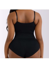 Black intimates,Plain Color intimates,Black Stretch High Waisted Full Body Shaper