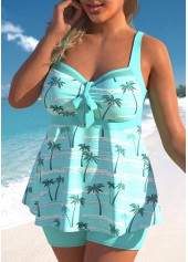 Mint Green plus size,Plants plus size,ROTITA Mint Green Plus Size Patchwork Tankini Top