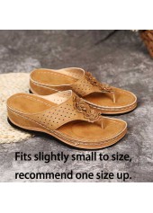 Light Camel accessories,Floral accessories,Plants accessories,Light Camel Mid Heel Toe Post Slippers
