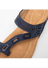 Navy accessories,Geometric accessories,Navy Falt Toe Post Flip Slippers