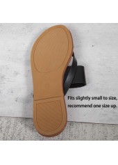 Black accessories,Plain Color accessories,Black Low Heel Toe Post Flip Flops