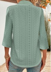 Navy tops,Plain Color tops,ROTITA Split Neck Frill Navy Short Sleeve T Shirt