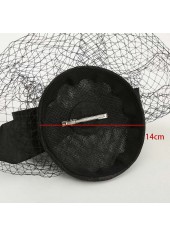 Black accessories,Plain Color accessories,Retro Bowknot Design Hemp Black Hat