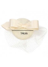 White accessories,Plain Color accessories,White Bowknot Design Retro Hemp Hat