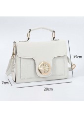 White accessories,Plain Color accessories,White PU Material Magnetic Shoulder Bag