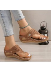 Dark Camel accessories,Plain Color accessories,Dark Camel Mid Heel Toe Post Sliders