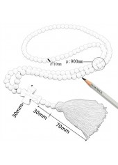 Light Coffee jewelry,Other jewelry,Wood Tassel Cross Light Coffee Necklace