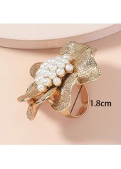 Champagne jewelry,Other jewelry,Floral Detail Pearl Design Champagne Ring