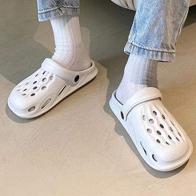 White accessories,Plain Color accessories,White Falt Round Toe Sliders