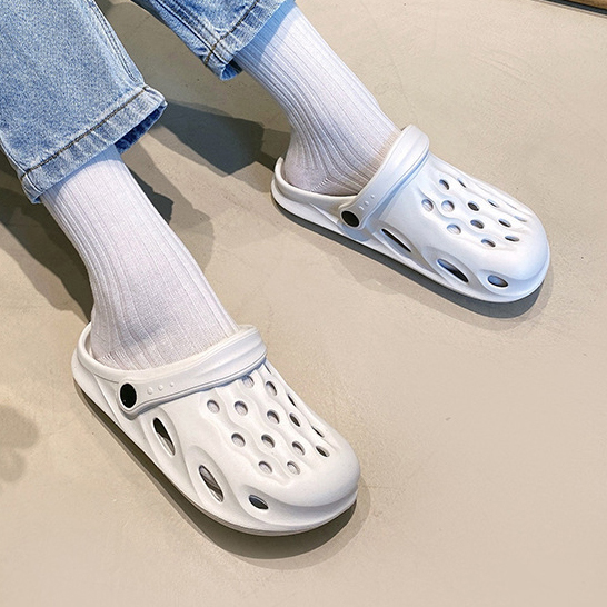 White accessories,Plain Color accessories,White Falt Round Toe Sliders